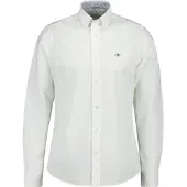 Gant for man. 3230115 Oxford Slim Fit Stretch Shirt white (L), Casual, Cotton, Classic, Long sleeve