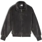 Puma Wardrobe Essentials Soft Fleece Jacket Women, Clothing, Dusky Gray, XXS