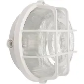 Deko-light Sotano Retro lampe til våtrom, hvit, Ø 18 cm, plast IP44