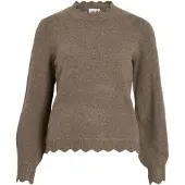Vila Vinikolina Høy Hals Strikket Pullover