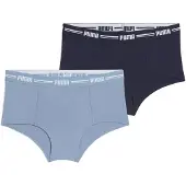 Puma Mini Short Women (2-Pack), Clothing, Dusk Blue, 3