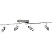 Brilliant LED-downlight Risell, lengde 104 cm, aluminiumfarget