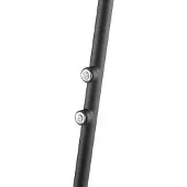 Brilliant LED-gulvlampe Glow-Sphere, høyde 146 cm, svart, metall