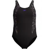 Speedo Badedrakt - HyperBoom SPlice Muscleback - Svart/Fersken - - 5-6 år (110-116) - Badetøy