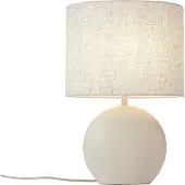 QAZQA Japandi bordlampe beige med linskjerm - Timo
