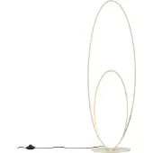 QAZQA Design gulvlampe beige inkl. LED 3-trinns dimbar - Boomerang