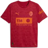 Puma Valencia CF 25/26 Away Jersey Men, Sport, Dark Crimson/Dark Earth, XXL