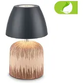 Briloner LED-bordlampe med batteri Brilo unplugged Cera, antrasitt, 22 cm