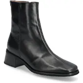 Wonders for woman. D-1601 Ayla 01 Leather Ankle Boots black (40), 3 to 5 cm, Zip, Casual
