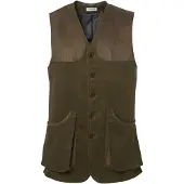 Chevalier Preston Moleskin Shooting Vest Forest Green Mens L