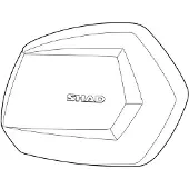 Shad Aluminium Høyre Sh35 Deksel For Sideveske