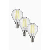 Airam LED globuslampe E14 3,7W/827 Dimbar 3-Pakk