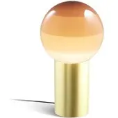 Marset bordlampe Dipping Light, høyde 22 cm, krem/messing