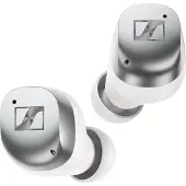 Sennheiser MOMENTUM True Wireless 4 - True wireless-hodetelefoner med mikrofon - i øret - Bluetooth - aktiv støydemping - hvit sølvfarge
