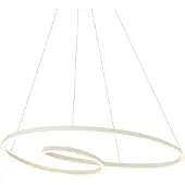 QAZQA Skandinavisk pendellampe beige 110 cm inkl. LED 3-trinns dimbar - Circuit