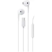 STREETZ C210 Semi-in-ear hodetelefoner, 3-button, USB-C, hvit