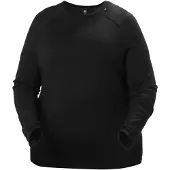 Helly Hansen Lifa Merino Midweight Crew Plus, Dame, Black