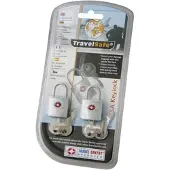 Travelsafe Travellock TSA med nøkkel, 2 stk.