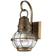 Kichler Utendørs vegglampe Bridgeton i messing Ø 17,8 cm