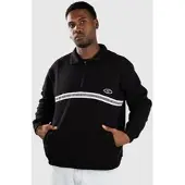 Rivvia Projects Social Member 1/4 Crew Half-Zip Genser svart