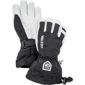 Hestra Army Leather Heli Skihansker, Junior, Black