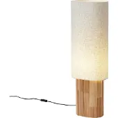 QAZQA Japandi gulvlampe tre med linskjerm 90 cm - Lamel