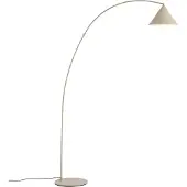 QAZQA Retro gulvlampe beige med hvitt interiør - Triangolo