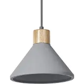 Ledvance Concrete Wood hengelampe, Ø 22 cm, betong, grå