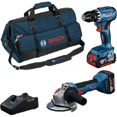 Bosch Gsr 8v-45+gws18v-8+2x4.0ah+bolsa Elektrisk Verktøysett