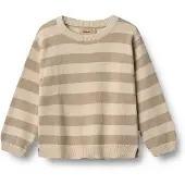 Wheat Knit Pullover Morgan Beige Stripe (140 / 10 år)