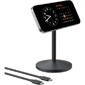 Anker MagGo - Trådløs ladepute - 15 watt - 2.5 A (trådløs lading) - svart
