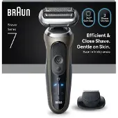 Braun Series 7 72-C1200s barbermaskin med trimmer, våt/tørr, svart/bronse
