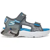 SKECHERS Sandaler m. Lys - Skapning-Splash - Trekull Blue - - 32 - Blinkende sko