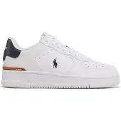 Ralph Lauren Ftw for man. 809891791004 White logo leather trainers (47), Flat, Laces, Casual