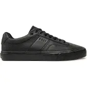 BOSS for man. 50522833 Trainers with smooth and grainy textures Black (42), Flat, Laces, Casual