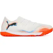 Puma FUTURE 8 MATCH TT Low Football Boots Unisex, Shoes, White/Black/Glowing Red, 46