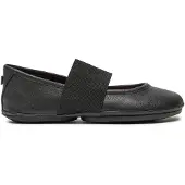 Camper for woman. 21595-242 Right Nina black leather ballerinas (36), Flat, 1 to 3 cm, Casual, Sustainable