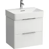 Laufen Base hvid vaskeskab med til skuffer - mål: H52,5 x B58,5 x D39 cm. Håndvask #626993000 bestilles særskilt.