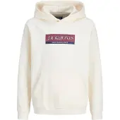 Jack & Jones Hettegenser - JorInwood - Antique White - - 8 år (128) - Hettegenser