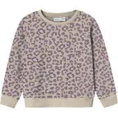 Name it Collegegenser - Nei - NmfDavina - Summer Sand/Leo - - 2 år (92) - Collegegenser
