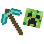 Disguise Kostymer - Minecraft hakke og Maske - - OneSize - Kostymer