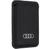 Audi magnetisk lommebok i syntetisk lær, kompatibel med MagSafe - svart