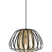Eglo Encinitos pendellampe, svart/messing, Ø 37,5 cm