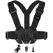 Tech-Protect GA100 brystmontering for GoPro / DJI - Svart