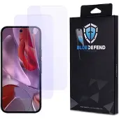 BlueDefend Google Pixel 9a Anti-Blue Light Skjermbeskyttere Beskyttelsesglass - 2 stk.