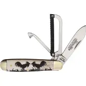 Robeson Gamecock Folder White Etch