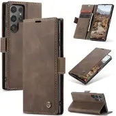 CASEME Samsung Galaxy S25 Ultra 013 Series Lommebok-deksel - Kaffe