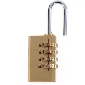 Mtp Products Mini hengelås i messing med kode