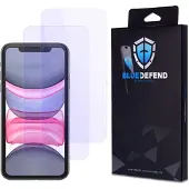BlueDefend iPhone 11 Anti-Blue Light Skjermbeskyttere Beskyttelsesglass - 2 stk.