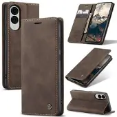CASEME Samsung Galaxy S25 Edge 013 Series Lommebok-deksel - Kaffe